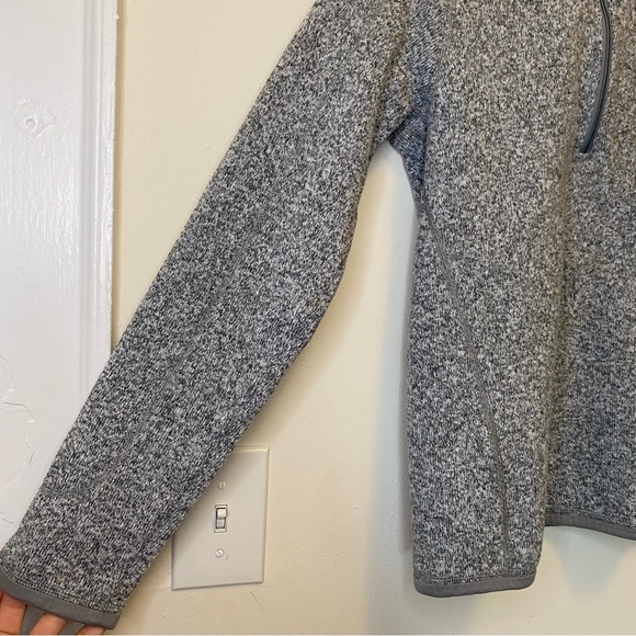 PATAGONIA Women's Better Sweater 1/4-Zip Fleece Knit Birch White Gray Sz Small - Picture 7 of 13
